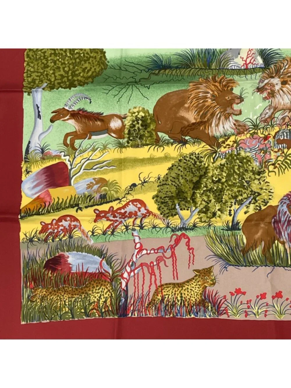 Hermes Carre 90 Nuba Mountain Scarf Silk 100% - Picture 3 of 8